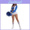 Football Girl Cheerleading Costume For Women With Polyester Fabric For Stage Performance