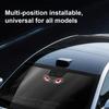 3Pcs Solar LED Car Decorative Light with Dynamic Eye Design USB-C Rechargeable Smart Sensor Car Light Vibration-Activated Suction Cup Mount Car