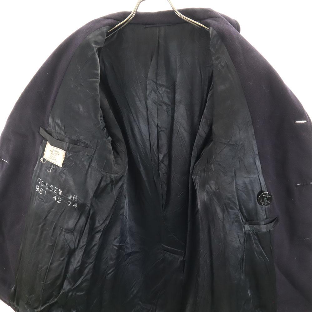 US NAVY 60s Wool DSA Vintage Pea Coat 34R Navy Men's Used