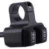 Motorcycle Handlebar Switch Control 7/8inch 3 Way On/Off Double Headlight Spotlight Control Button Ignition System Supplies Dual 3 Way Motorcycle