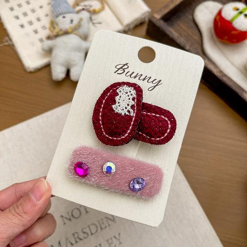 Wool Felt Cartoon Bread Slices Biscuits BB Clip Cute Bangs Side Clip Hairpin Funny Hair Clip Children's Hair Accessories