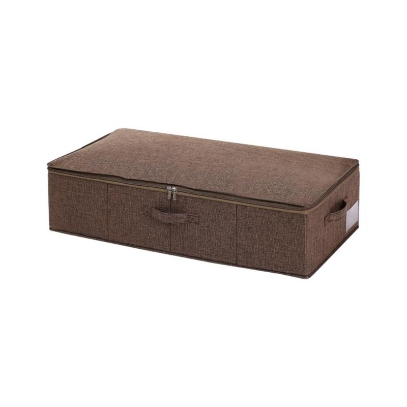 Underbed Storage Box Storage Bag Cotton and Linen Independently Washable Highly Breathable Foldable Bag for Cloth