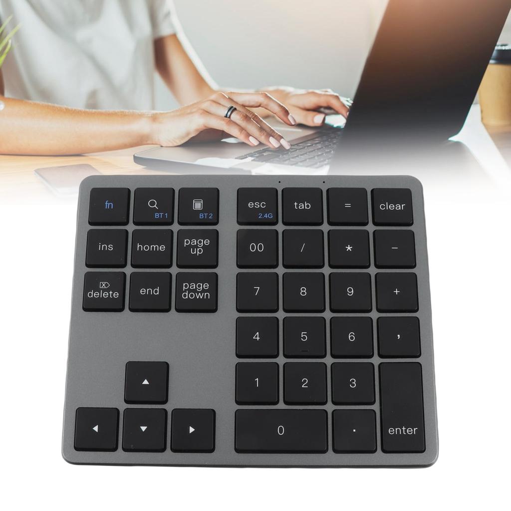35 Keys Numeric Keyboard with Receiver 2.4G Wireless  5.0  3.0 Number Keypad for OS X Laptop Desktop Smartphone