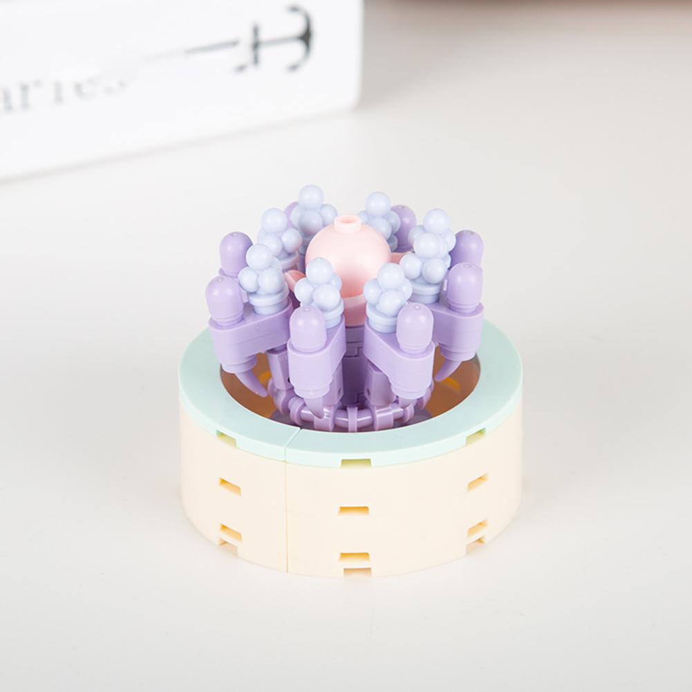Compatible For Building Blocks Bouquet Diy Small Particles Mini Flower Potted Model Romantic Table Ornaments