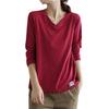 Streetwear Women Long Sleeve Top Solid Color Neck Tshirt Bottoming