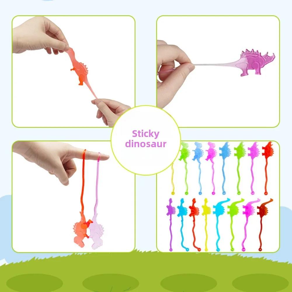 TPR Elastisch Plakkerig Dinosaurus Spel Kinder Verjaardagsfeest Cadeau Kleuterschool School Feest Cadeauzak Carnaval Cadeaus