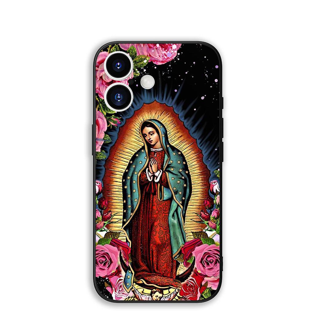 Cover for Samsung Galaxy S25 S24 S23 Fe Ultra Plus S7 Edge A05 A06 A16 A15 A35 Protective Phone Case Virgen de Guadalupe