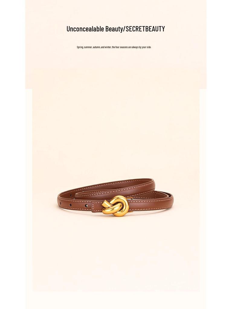 Women's Fashion Cowhide Waist Belt - Versatile & Decorative