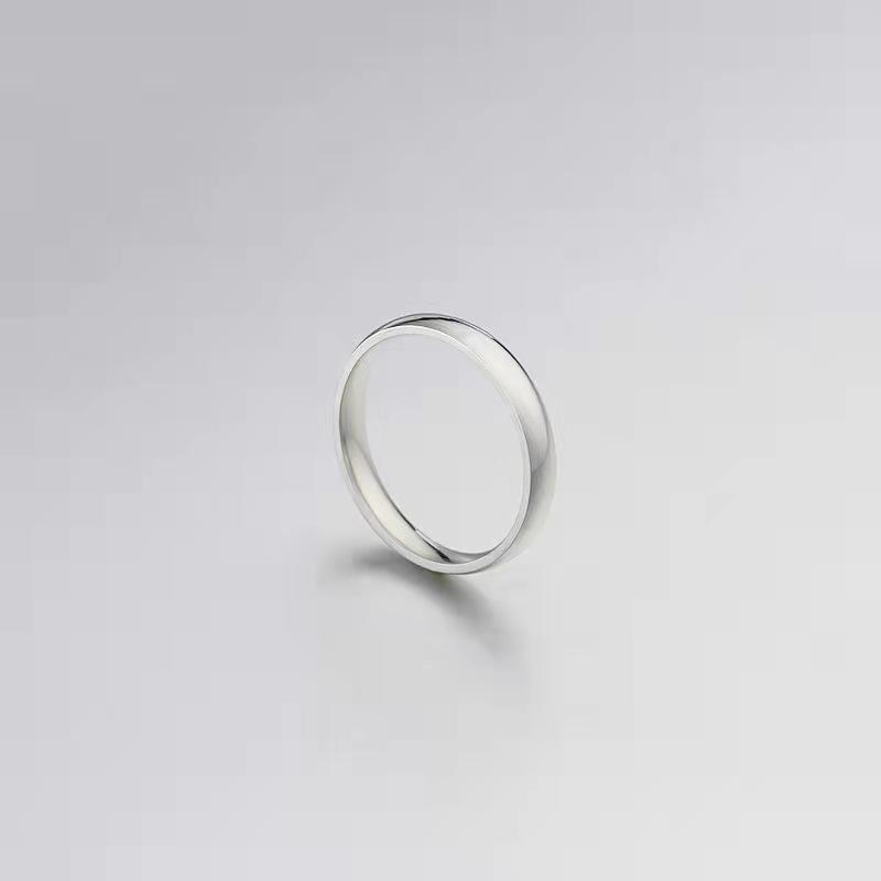 1 шт. Кольцо из нержавеющей стали с внутренним и внешним изгибом, ювелирное изделие, кольцо на палец 6
