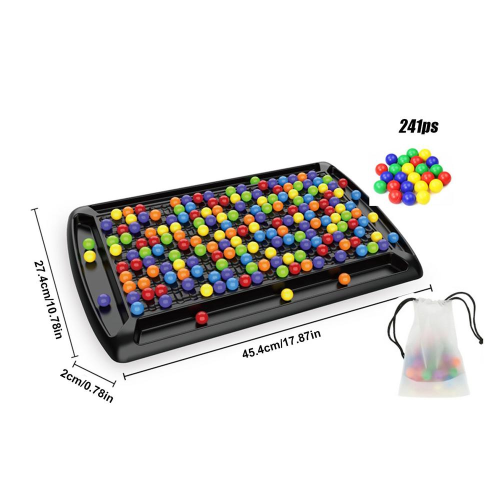 Rainbow Puzzle Chess Game 241 PCS Rainbow Ball Elimination Game Parent-Child Interaction Toy Educational Chess Board Game