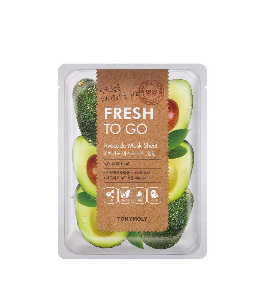 Tonymoly Fresh To Go Avocado Mask Sheet 20g × 20 Sheets