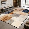Warm Brown Rice White Modern Fluffy Living Room Rug Home Decoration Luxury Antiskid Carpet Large Area Easy Clean Soft Floor Mats