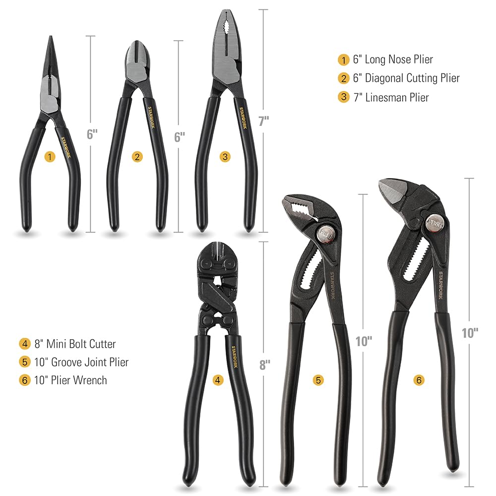 STARWORK TRUE Steckschlüssel Ratsche Werkzeug Geschenk Automobil- und Motorradwerkzeug Arbeit Inklusive speziellem Aufbewahrungskoffer 169-teiliges Set MECHANIC™ Set,