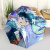 1 Stück Outdoor-Schirm mit Demon Slayer Design - Automatisches Öffnen/Schließen, Tragbares 3-fach faltbares Design, 8-Rippen-Eisenrahmen, Perfektes Geschenk für Fans, Reise