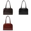 Solid Color Pu Leather Tote Bag Large Capacity Women's Handbag Fashion Boston Shoulder Bag  Girls