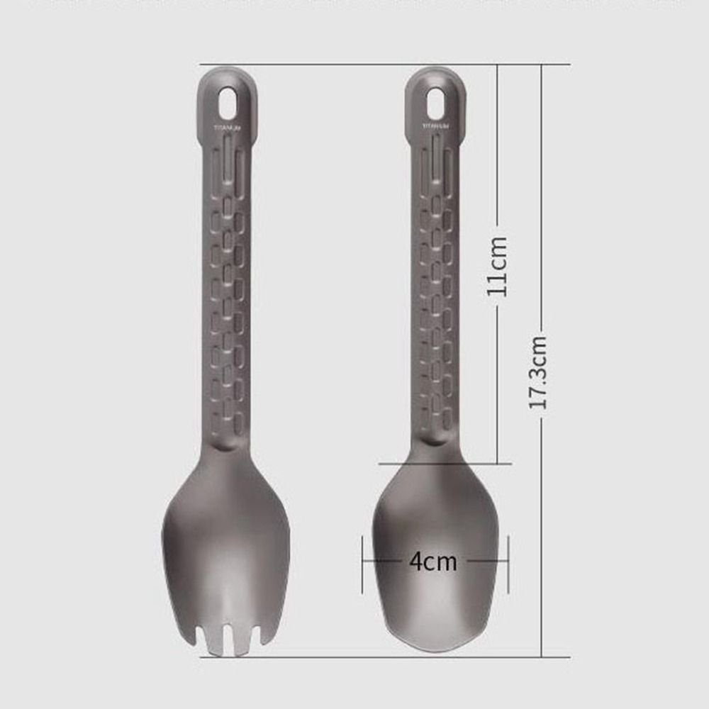 Environmental Outdoor Camping Fork Portable Cutlery Fork New Titanium Spoon  Outdoor Tool