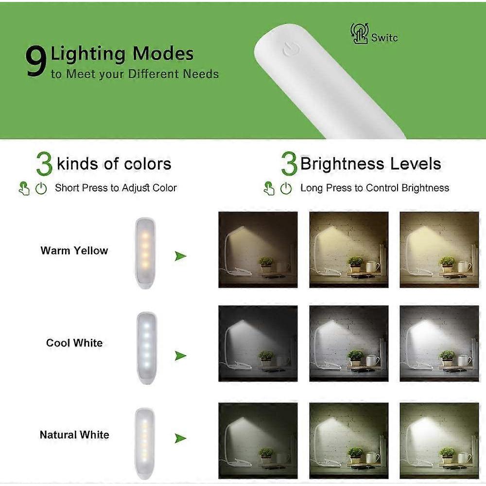 LED-Augenschutz-Leselampe Leselicht USB-Ladefunktion Leselampe
