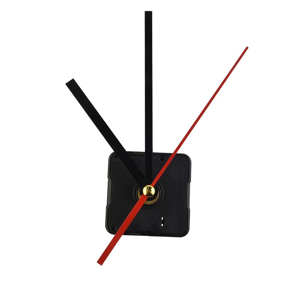 Straight Clock Movement Black Extended Silent Wall Clock