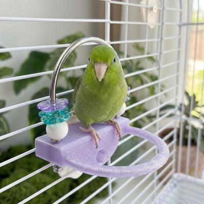 Bite Resistant Bird Perch Stand Non-slip Wear-resistant Paw Grinding Sticks Flower Decorative Parrot Biting Rod