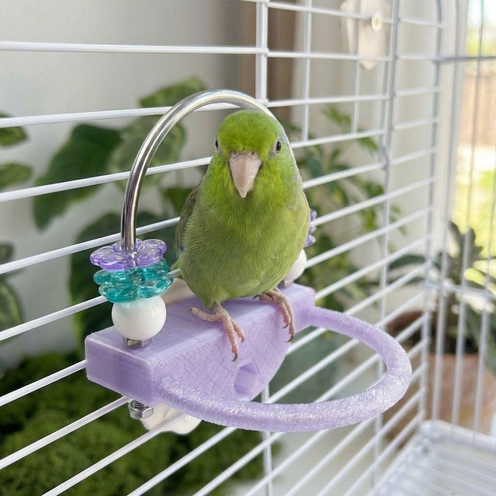 Bite Resistant Bird Perch Stand Non-slip Wear-resistant Paw Grinding Sticks Flower Decorative Parrot Biting Rod