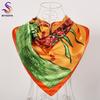 [BYSIFA] Ladies Sweet Pink Purple Square Scarves Autumn Winter Satin Scarves Muslim Headscarves 90*90cm Crepe Satin Silk Scarf