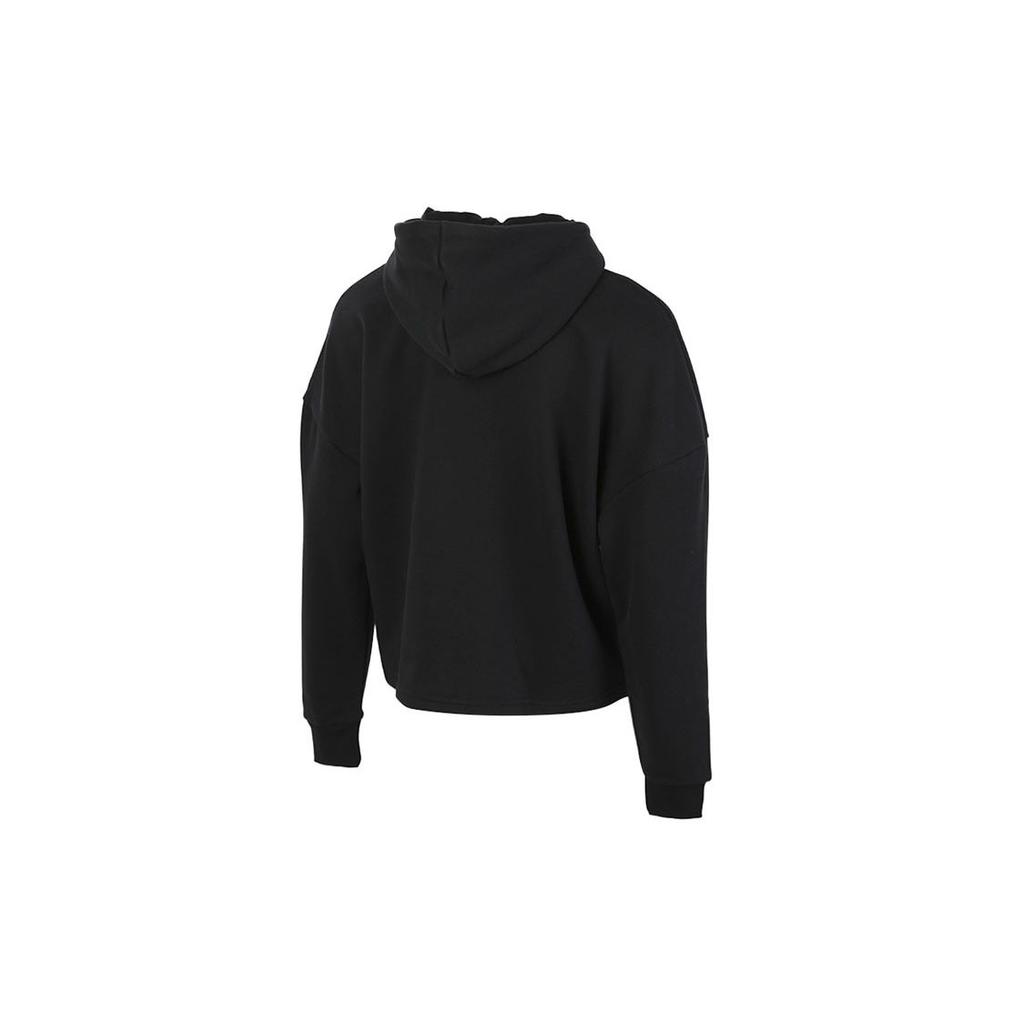 Puma Velvet Fleece-Lined Hooded Pullover Sweatshirt Women Tops Black 587148-01