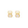 Trendy Unique Design Square Resin Earrings with S925 Silver Posts - Light Luxury High-End Female Accessories