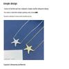 Sterling Silver S925 Starfish Necklace: Elegant European & American Style for Women