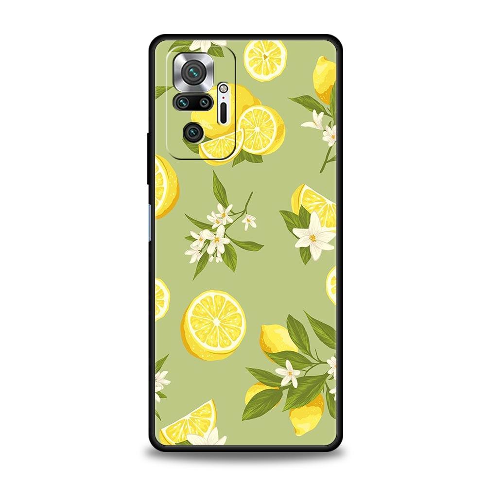 Phone Case For Xiaomi Redmi Note 14 13 12 5G 11 10 Pro Plus 4G 9S 9 14C 13C 12C 10C 9C 9A Soft TPU Cover Fruit Lemon
