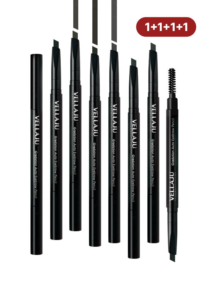 Dreieckiger Auto-Augenbrauenstift (4 Stück)