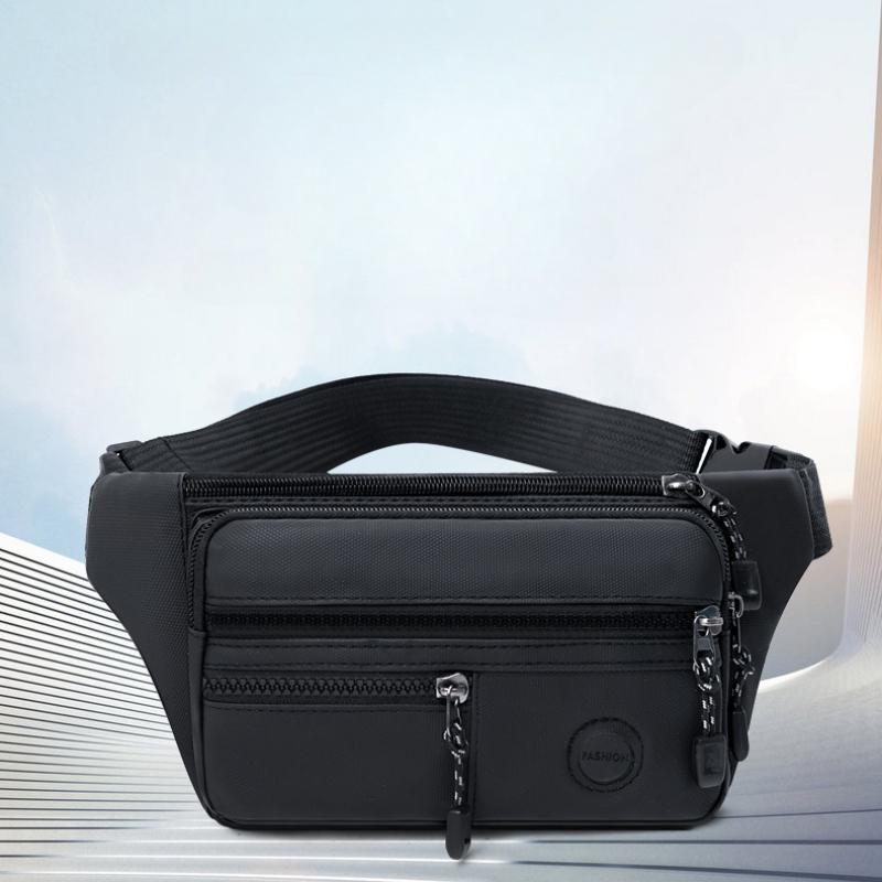 Crossbody Bag, Waterproof, Waist Bag, Men's, Personalized Leisure, Outdoor Sports, Shoulder Bag, Fashionable Trend, Chest Bag