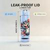 1PC Mouse Big Ears Cartoon Print 750ml Color Plastic Sports Water Bottle Leakproof Flip Straw Lid Suitable for Sports Office Home Use