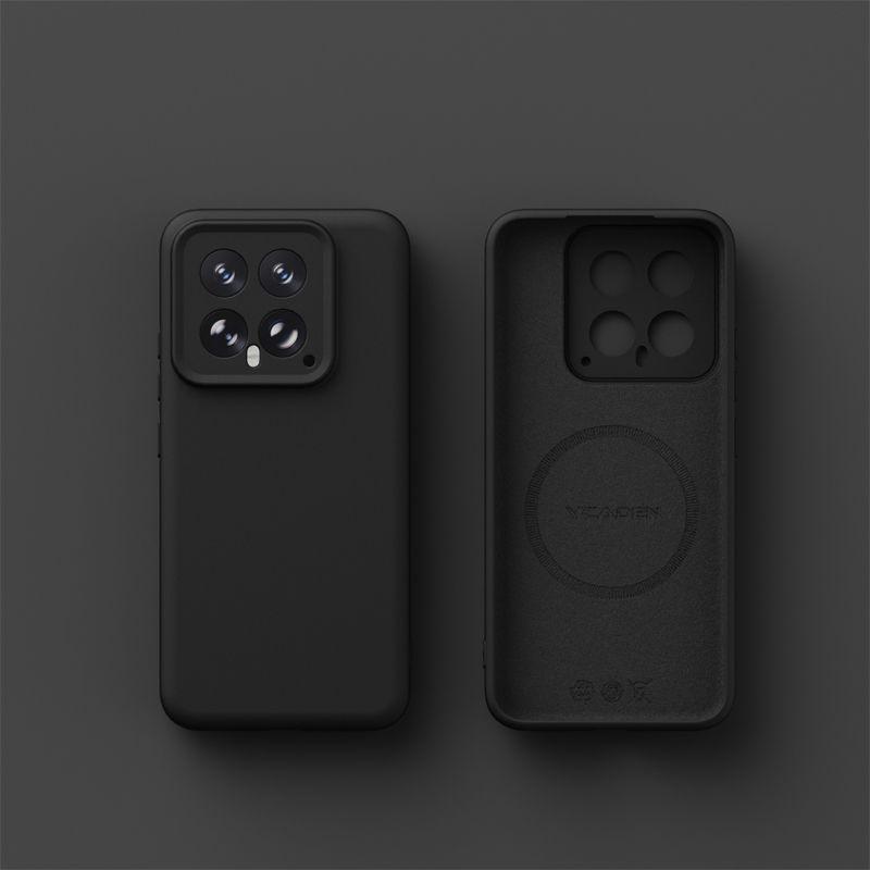 Liquid Suitable for Xiaomi Mi 15 Pro Mobile Phone Case Magnetic Suction Skin Feeling Xiaomi Mi 14 Anti-drop and Dirt-resistant Light Silicone Pro