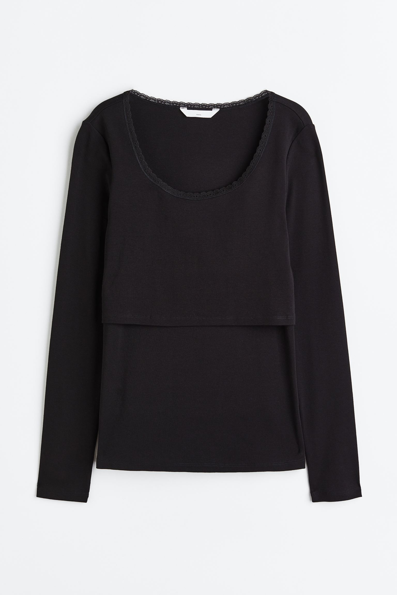 

МАМА Топ для кормления с кружевной отделкой