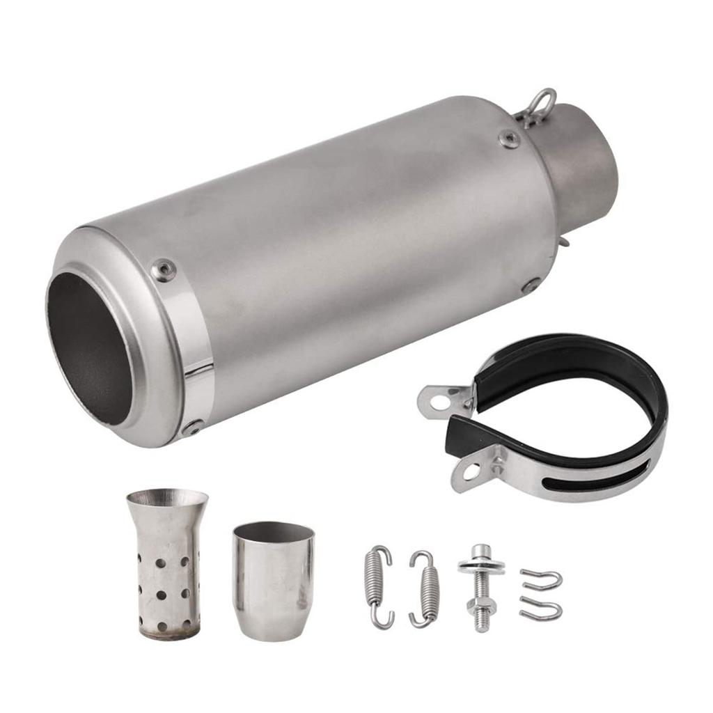 Sporacingrts Motorcycle Motorcycle Universal Exhaust Motorcycle Exhaust Pipe Muffler, Slip-On Muffler, Silencer, Fit, 51mm Pipe,