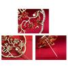 Holle Pruimenbloesem Broche met Rode Zirkonia Witte Strass Steentjes Chinese Stijl Pakken Jassen Sjaals Tassen