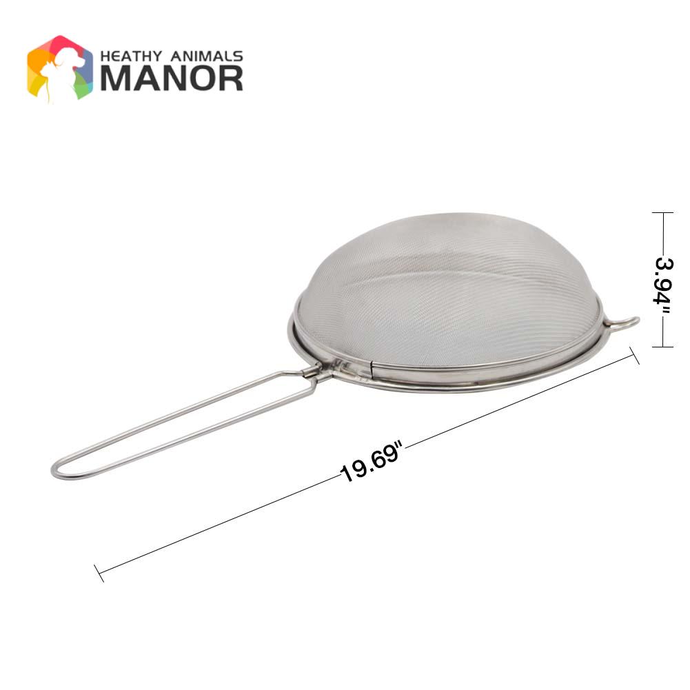 Stainless Steel Bee Honey Filter Strainer Machine Tool Extractor Double-Layer Honey Sieve Filtration Beekeeping Tools