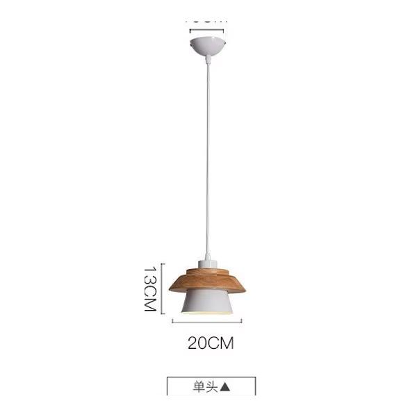 Modern Wood Pendant Light Nordic Macaron Colorful Minimalist Hanging Lamps Living Room Bedside Coffee Indoor Decoration Lighting