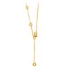 Versatile Gold-Plated Small Waist Necklace for Women - Luxurious, Niche Design with Long-Lasting Color Retention