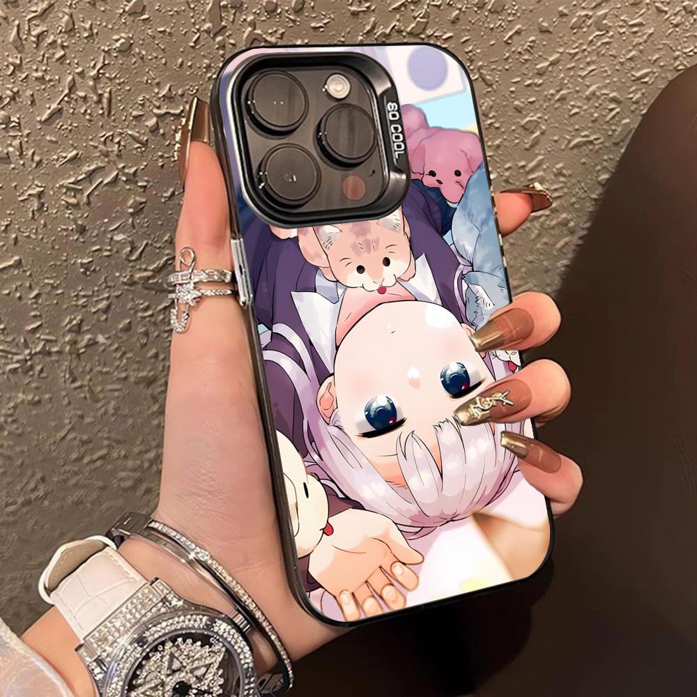 Hakarenai Aharen Reina Phone Case for iPhone 16 15 14 13 12 11 X XR XS 8 7 Pro Max Plus Translucent Colour Printing Cover Luxury