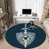 1pc Legend Office Round Area Rug, Under Office Chairs Bedroom Living Room Home Decor, Room Decoa1016247