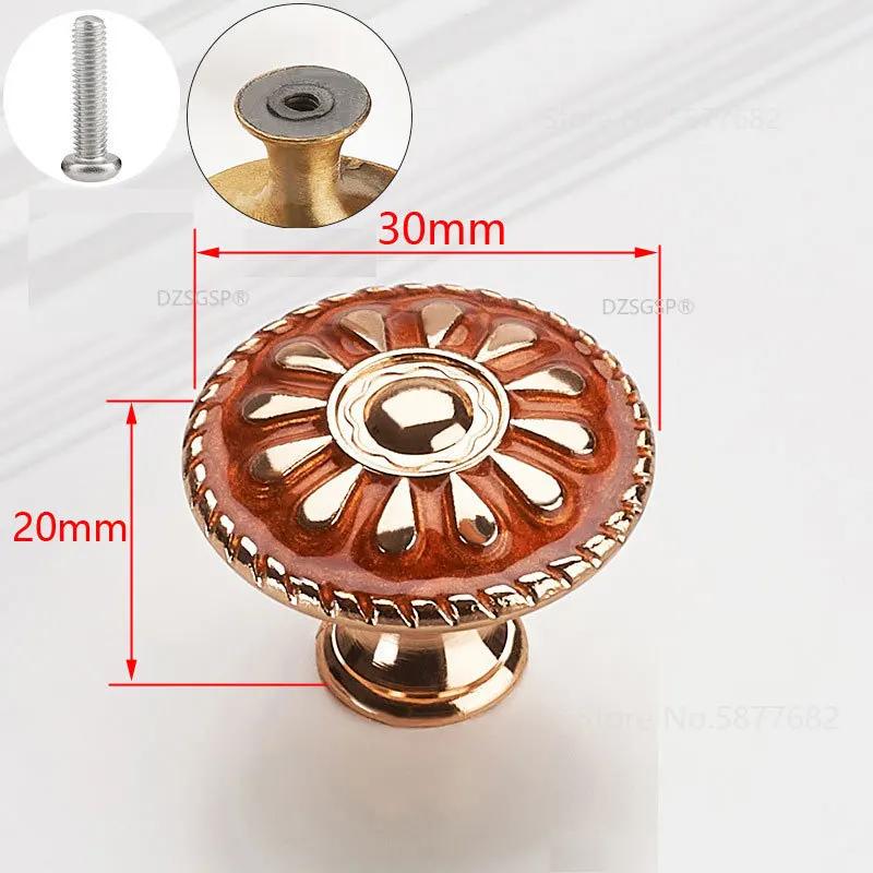 Champagne Gold Door Handles Zinc Alloy Cabinet Drawer Knobs European Wardrobe Pulls Kitchen Furniture Hardware