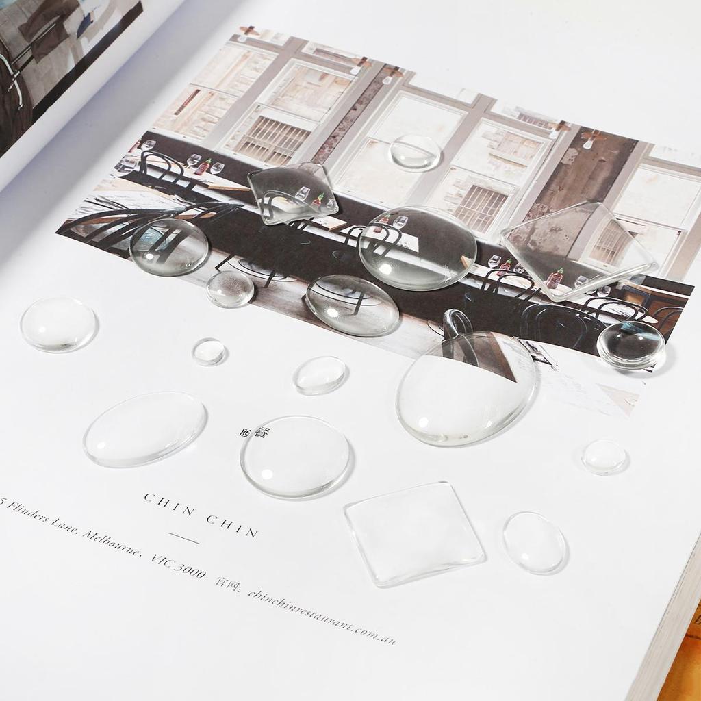 Pick Size Square Shape Transparent Flat Back Glass Cabochon For Jewelry Decoration Making DIY Rings Materials