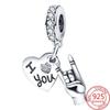 Genuine Original Decorative Charms Copper Plated Heart Hand Pendant Beads Fit Bracelet Women Fashion Jewelry Designing Diy Gift