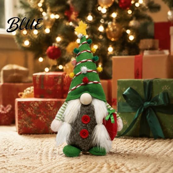 Window Decoration Ornaments Christmas Gnome Plush Figurines Faceless Santa Stuffed Cloth Dolls Desktop Figures Scandinavian Elf Tabletop Ornaments,