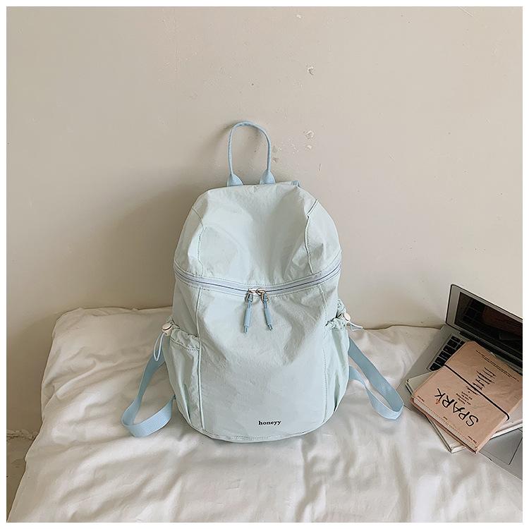 Schoolbag1011 New Simple Style Student Schoolbag Sports Light Schoolbag Women's Short-distance Travel Light Commuter Backpack