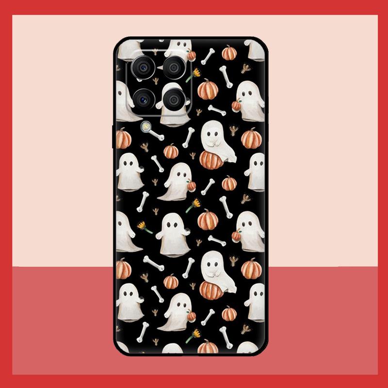 Autumn Leaves Fall Pumpkin Halloween Case For Samsung Galaxy M52 M32 M53 M16 M11 M21 M31 M35 M12 M13 M14 M15 M36 M56 M55 M34 M54