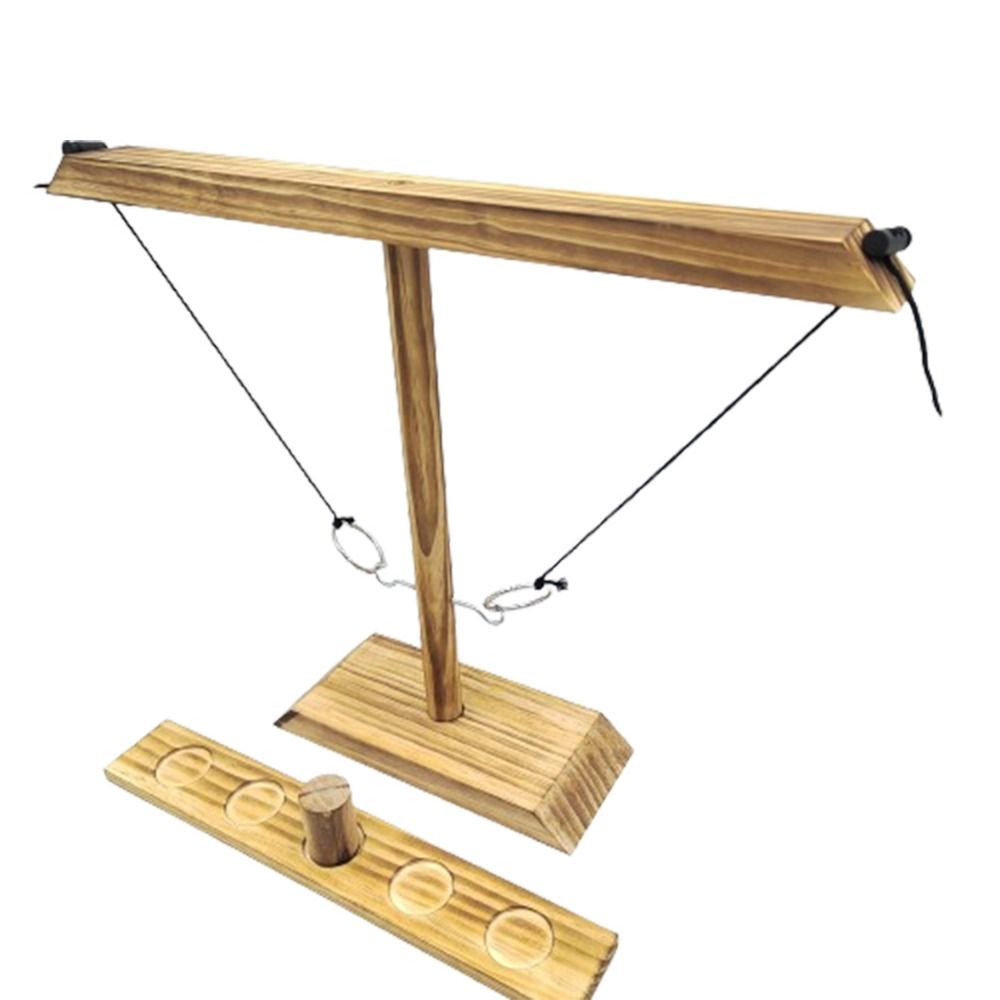 Handheld Ring Toss Game Wooden Board Games Battle Table Top Games  Bar