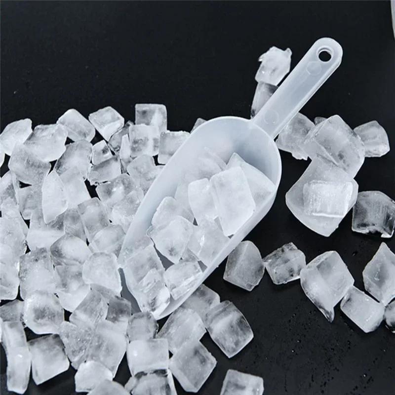 5Pcs Multifunctional Frosted Plastic Ice Measuring Scoop Candy Sugar Scoopers for Party Dessert Buffet Cream Tools