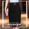 Versatile Solid A-line Skirt - 2024 Summer High Waist, Iron-free TR Fabric